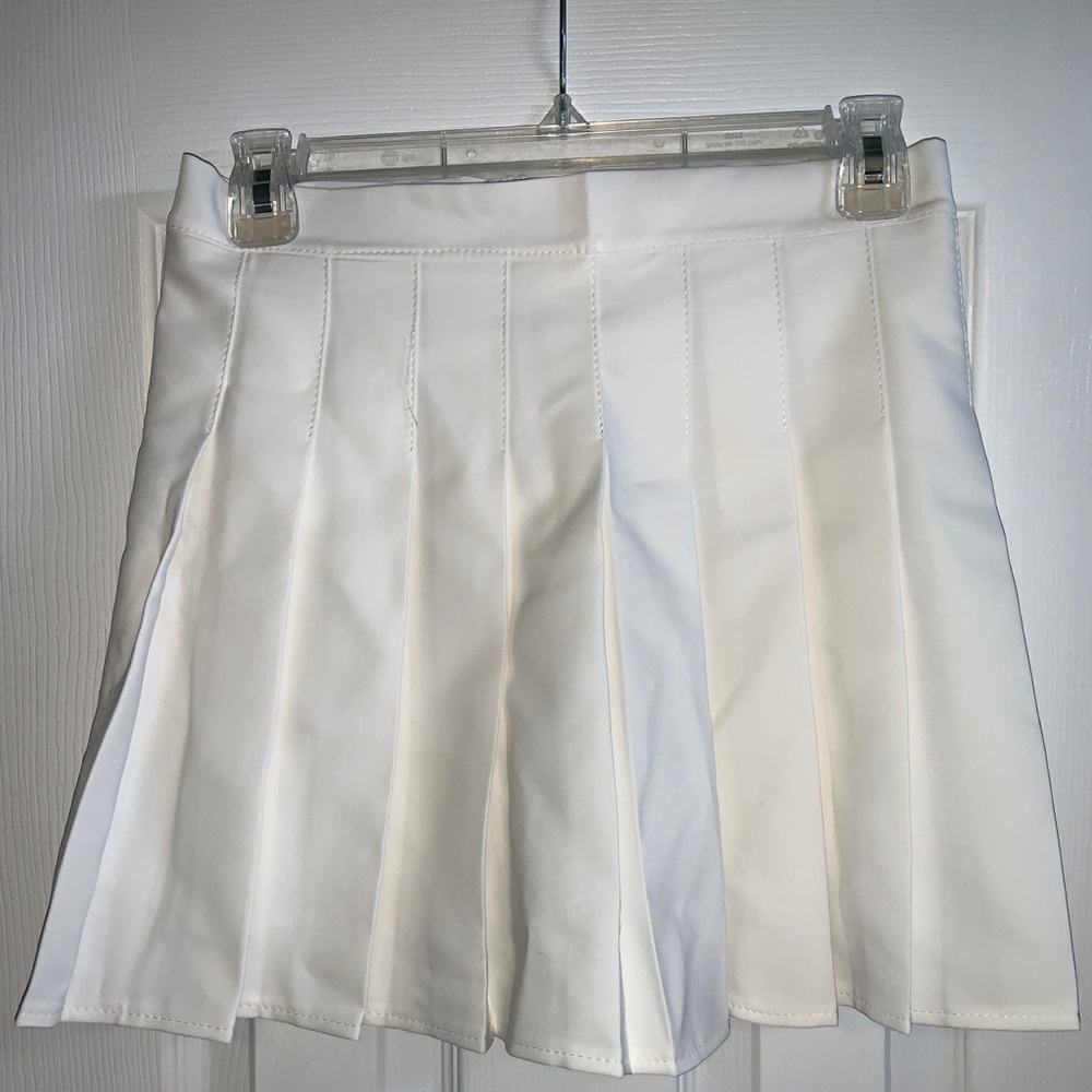 White Cheerleader Skirt
